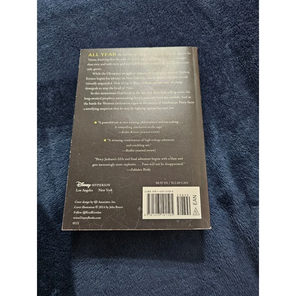 The Last Olympian Percy Jackson and the Olympians Book 5 Rick Riordan Paperback